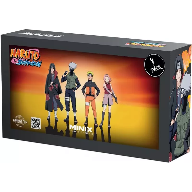 MINIX Naruto Shippuden 4 veikėjų kolekcinių figūrėlių rinkinys 7 cm