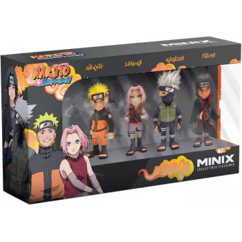 MINIX Naruto Shippuden 4 veikėjų kolekcinių figūrėlių rinkinys 7 cm
