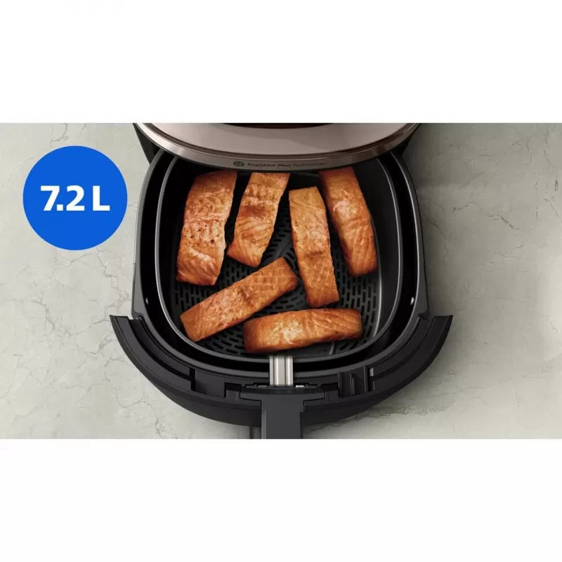 Philips NA543/00 Karšto oro gruzdintuvė 7.2 L 2000 W Juoda, Šampanas