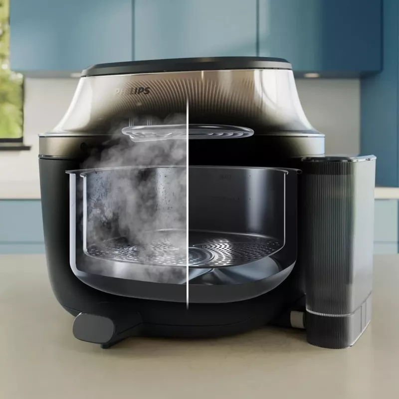 Philips NA543/00 Karšto oro gruzdintuvė 7.2 L 2000 W Juoda, Šampanas