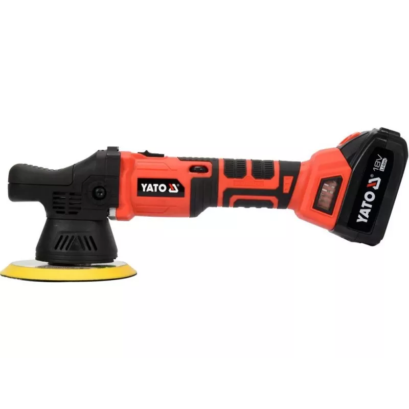 Yato YT-82920 Automobilinis poliravimo aparatas 5000 aps./min. 1200W su reguliuojamu greičiu, minkštu paleidimu, 180 mm disku, 5 m laidu
