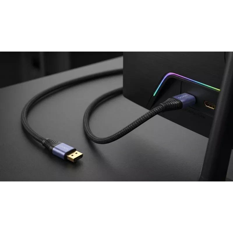 SAVIO CL-209 DisplayPort 2.1 laidas 1m juodas