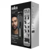 Braun MGK7491 17-in-1 Multi-Grooming Style Kit, juoda/sidabrinė, belaidis, Li-Ion, 100 min. veikimo laikas