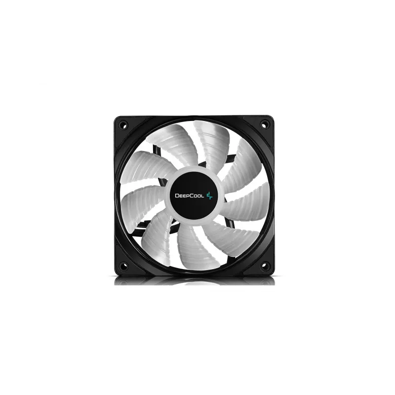 DeepCool RF120 3-in-1 RGB PWM 120mm korpuso ventiliatorius (juodas, 3 vnt. pakuotė)