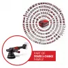 EINHELL Professional belaidis atsitiktinio judesio poliravimo aparatas CP-EP 18/125 Li BL-Solo, 18V, 125mm, raudonas/juodas, be akumuliatoriaus