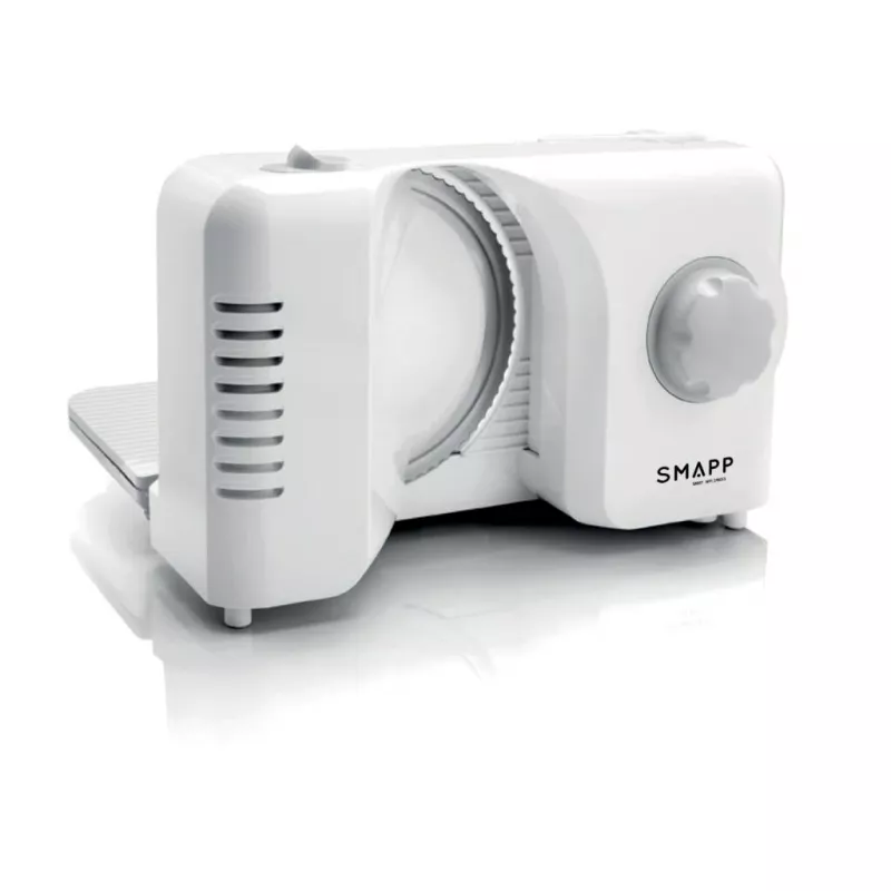 SMAPP 393.5 elektrinis pjaustytuvas, sulankstomas, 150W, nerūdijančio plieno peilis, baltas