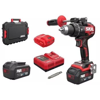 Skil 3085HB 20V belaidis kombinuotas gręžtuvas su šepetėliu varikliu (2x4Ah)