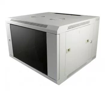 ALLNET 19 colių sieninis stovas 15U 1-dalis Gylis 450mm Šviesiai pilkas Flat Pack SMA serija
