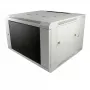 ALLNET 19 colių sieninis stovas 15U 1-dalis Gylis 450mm Šviesiai pilkas Flat Pack SMA serija