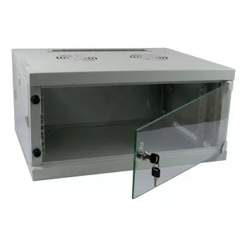ALLNET 19 colių sieninis korpusas 12U W541/D445mm vieno gabalo šviesiai pilkas SMQ serija