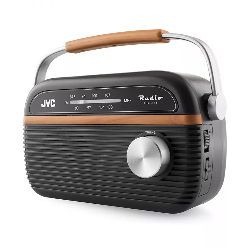 JVC RA-E215G nešiojamas radijo imtuvas FM/AM analoginis pilkas