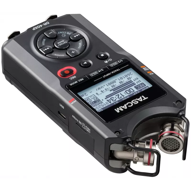 Tascam DR-40XP nešiojamas skaitmeninis diktofonas su USB garso sąsaja