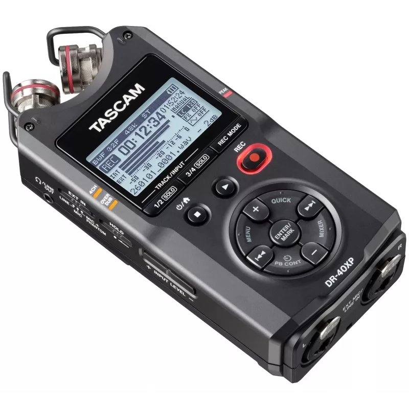 Tascam DR-40XP nešiojamas skaitmeninis diktofonas su USB garso sąsaja