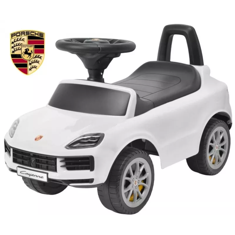 MILLY MALLY vaikiškas automobilis Porsche Cayenne S baltas - elektrinis automobilis su 12V baterija, nuotolinio valdymo pultu, LED šviesomis
