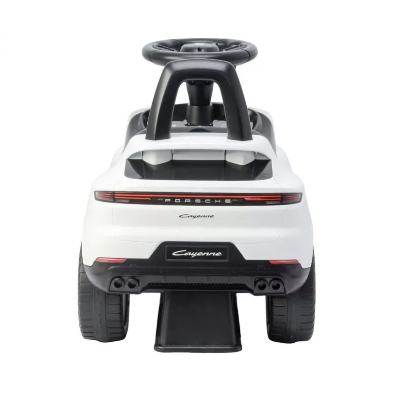 MILLY MALLY vaikiškas automobilis Porsche Cayenne S baltas - elektrinis automobilis su 12V baterija, nuotolinio valdymo pultu, LED šviesomis