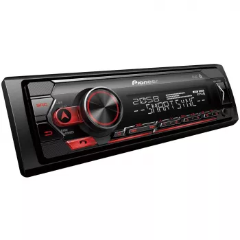 Pioneer MVH-S420BT 1-DIN Bluetooth automagnetola su RDS, trumpu korpusu