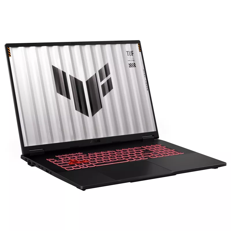 ASUS TUF Gaming A18 FA808UP-S8012W žaidimų nešiojamas kompiuteris, 18 colių WUXGA IPS 144Hz, AMD Ryzen 7 260, 16GB DDR5, 1TB SSD, GeForce RTX 5070 8GB, Windows 11 Home, vokiška QWERTZ klaviatūra