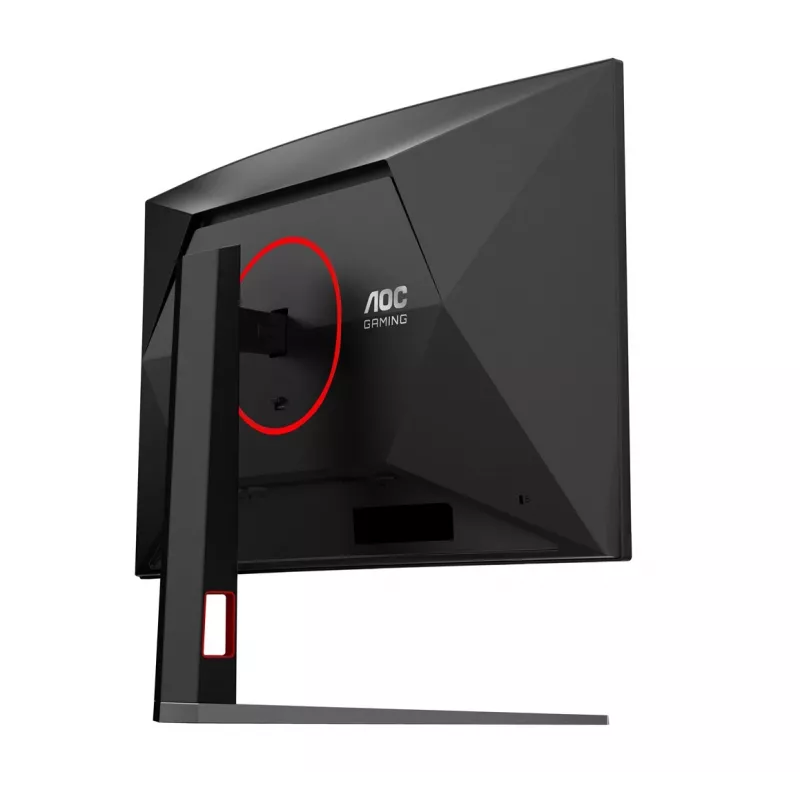AOC C32G4Z 31,5 inch Išlenktas Žaidimų Monitorius, Full HD, 240Hz, 1ms, VA, FreeSync Premium, Juodas/Raudonas