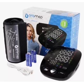 OROMED ORO-N12 SMART Viršutinės rankos kraujospūdžio matuoklis su USB, balso funkcija ir foniniu apšvietimu