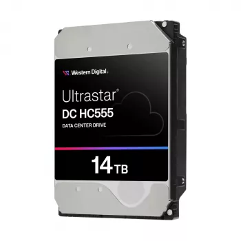 WD Ultrastar DC HC555 14 TB 3.5 inch vidinis kietasis diskas - SAS 12Gb/s - 7200 RPM - 512 MB talpykla - savaime šifruojantis diskas (SED)