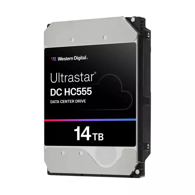 WD Ultrastar DC HC555 14 TB 3,5 inch vidinis kietasis diskas - SAS 12Gb/s - 7200 RPM - 512 MB talpykla - savaime šifruojantis diskas (SED)