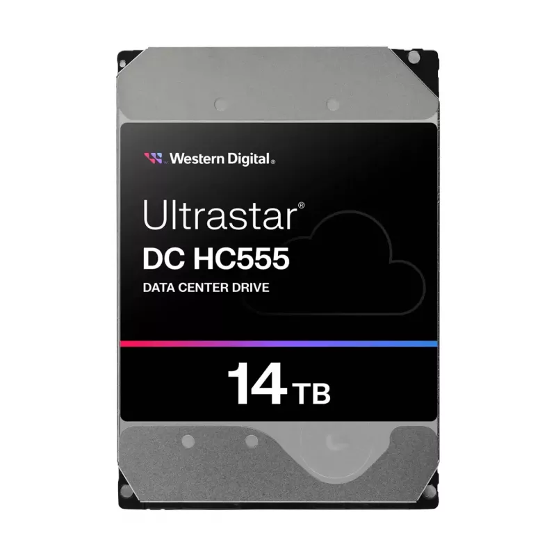 WD Ultrastar DC HC555 14 TB 3,5 inch vidinis kietasis diskas - SAS 12Gb/s - 7200 RPM - 512 MB talpykla - savaime šifruojantis diskas (SED)