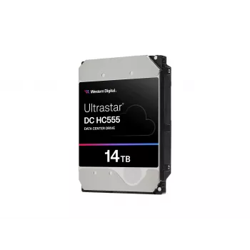 WD Ultrastar DC HC555 14 TB 3.5 inch vidinis kietasis diskas - SAS 12Gb/s - 7200 RPM - 512 MB talpykla - savaime šifruojantis diskas (SED)