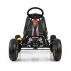 MILLY MALLY Pedal Go-Kart Thor Black, Steel Frame, EVA Foam Wheels, Hand Brake, Forward/Reverse, for Kids 3-8 Years, Max Load 30 kg