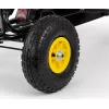 MILLY MALLY Pedal Go-Kart Thor Black, Steel Frame, EVA Foam Wheels, Hand Brake, Forward/Reverse, for Kids 3-8 Years, Max Load 30 kg