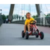 MILLY MALLY Pedal Go-Kart Thor Black, Steel Frame, EVA Foam Wheels, Hand Brake, Forward/Reverse, for Kids 3-8 Years, Max Load 30 kg