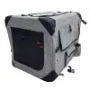 ZOLUX NOMAD M Sulankstomas Audinių Kelioninis Gyvūnų Nešiklis 70x52x52 cm Pilka/Juoda