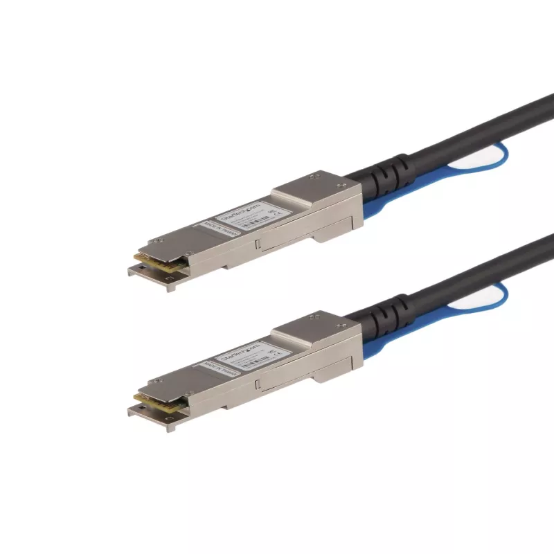 StarTech.com 0.5m QSFP+ tiesioginio prijungimo kabelis - MSA suderinamas - 40G QSFP+ pasyvus Twinax kabelis - QSFP į QSFP - juodas