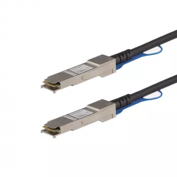 StarTech.com 0,5m QSFP+ Direct Attach Cable - MSA Compliant - 40G QSFP+ Passive Twinax Cable - QSFP to QSFP - Black