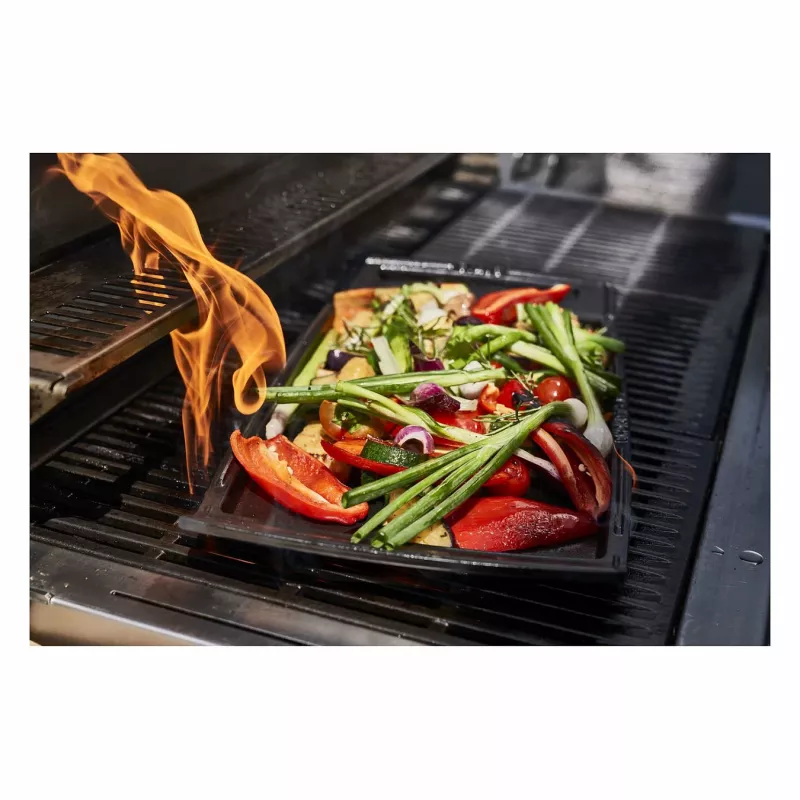 Staub stačiakampė ketaus keptuvė su dangčiu, juoda, tinka indukcijai, 38 cm