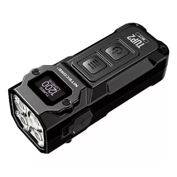 Nitecore TUP2 Raktažodinis žibintuvėlis Juodas 1200lm USB-C