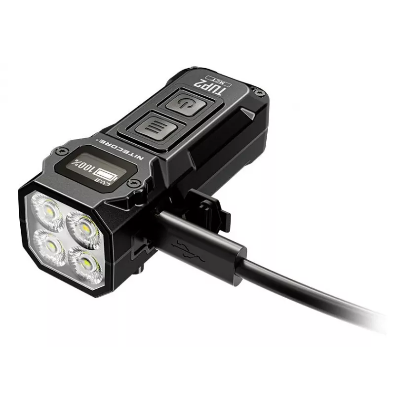 Nitecore TUP2 Raktažodinis žibintuvėlis Juodas 1200lm USB-C