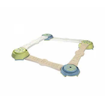 Smoby Life Balance Beam Set vaikams - 10 dalių modulinis pusiausvyros takas su laipteliais, vidaus / lauko naudojimui, nuo 2 metų