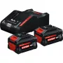 Bosch Expert Starter Set 18V, 2x ProCORE18V 8.0Ah Batteries + GAL 18V-160 C Charger, Black, AMPShare Alliance