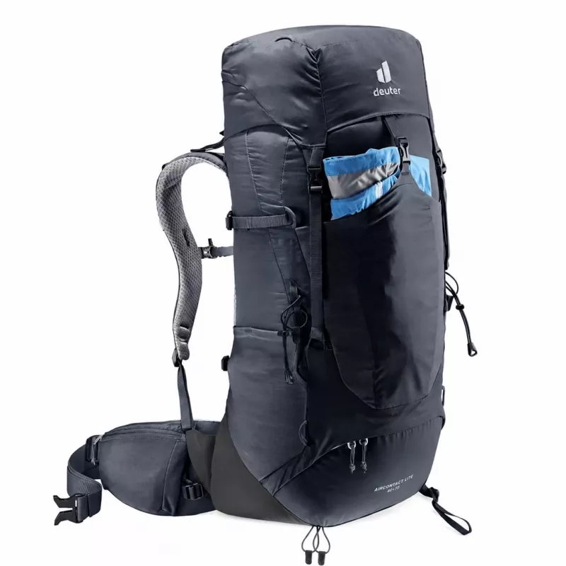 Deuter Aircontact Lite 40+10 Kuprinė Juoda/Pilka