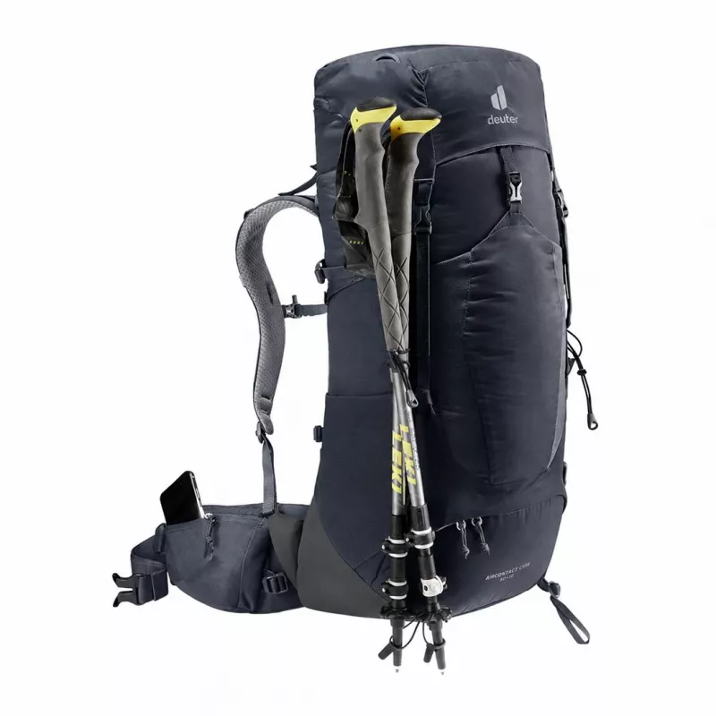 Deuter Aircontact Lite 40+10 Kuprinė Juoda/Pilka