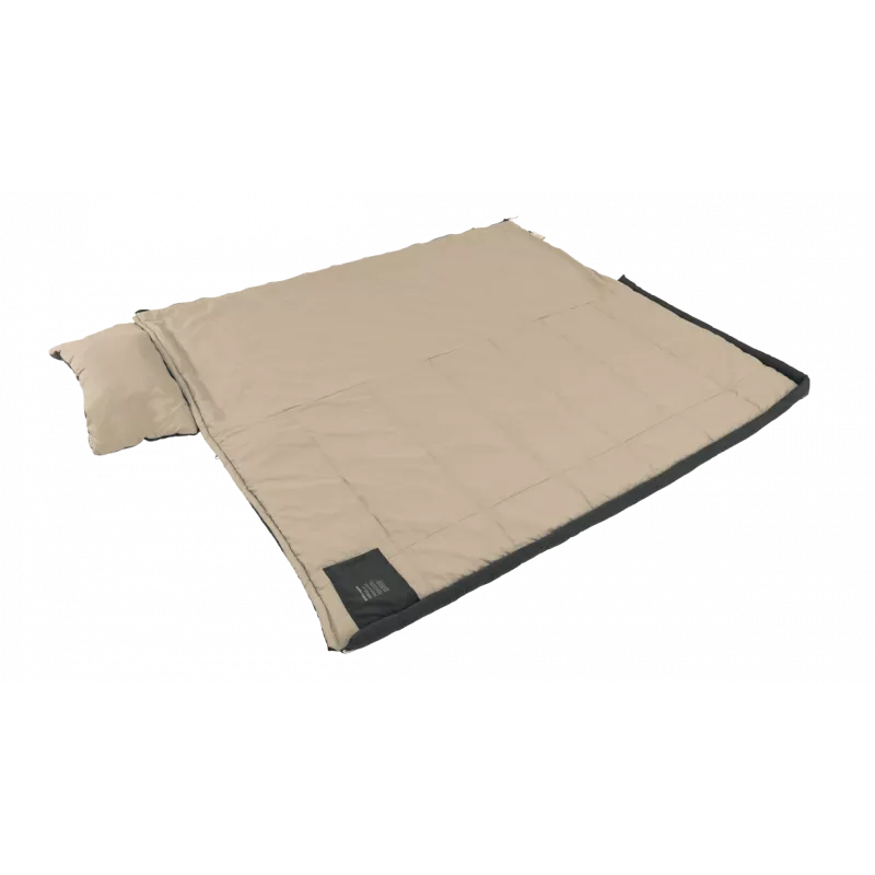 Outwell Contour Prime sintetinis miegmaišis (190 cm) – juodas, dešinysis užtrauktukas