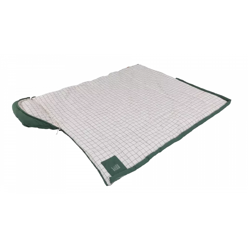 Outwell Camper Prime Green Sleeping Bag 235 x 90 cm -15 to 5 °C Right Zipper