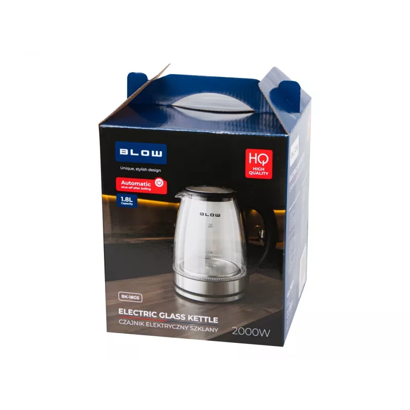 BLOW Stiklinis virdulys 2000W BK-18GS