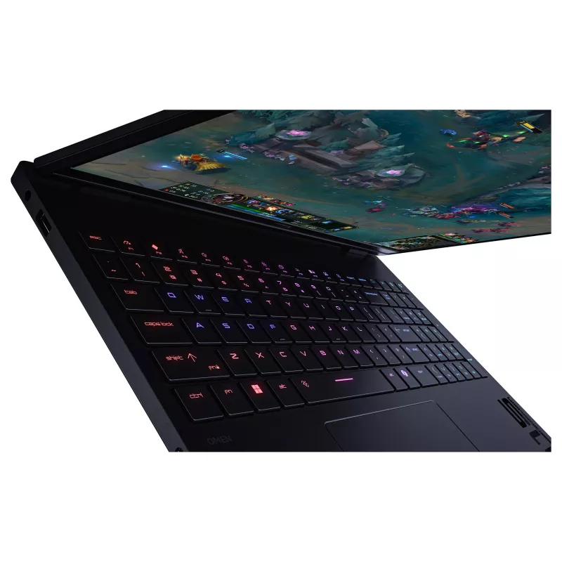 HP HyperX OMEN 15-ga0150ng 15,3 colio WUXGA IPS 165Hz žaidimų nešiojamas kompiuteris, Intel Core i5-14450HX, 16GB DDR5 RAM, 1TB PCIe SSD, NVIDIA GeForce RTX 5060, Windows 11 Home, Shadow Black