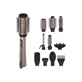 Cecotec CeramicCare 10in1 AirBrush Hot Air Brush 1200W juoda/rožinė