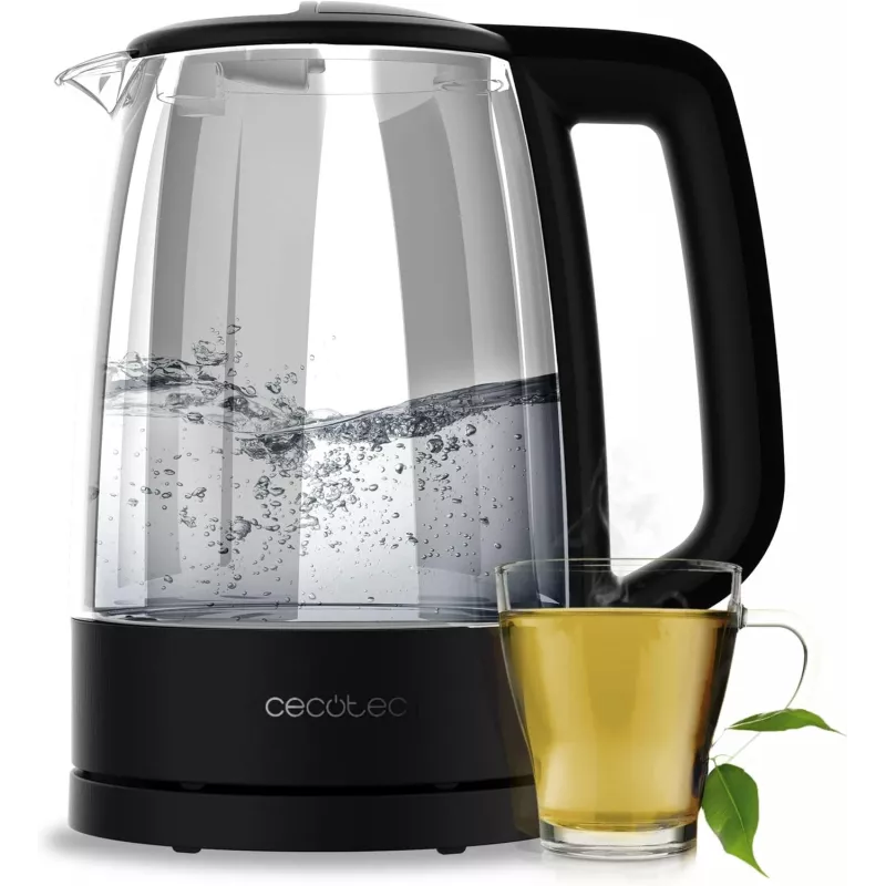 Cecotec ThermoSense 320 Clear elektrinis virdulys 2200 W 1.7 L stiklas juodas/skaidrus