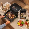 Cecotec Cecofry&Grill Smokin'Prime 11000 Dvigubas Karšto Oro Gruzdintuvas 11L 2800W Juodas