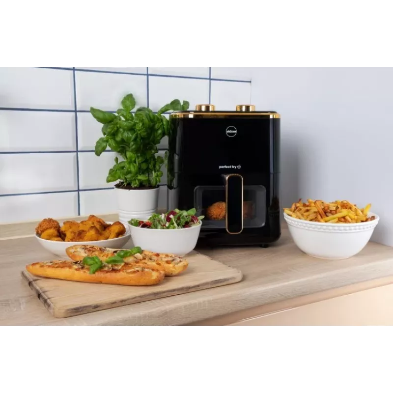 ELDOM FR45 FRITELO 1500 W Neriebališka Gruzdintuvė, Juoda