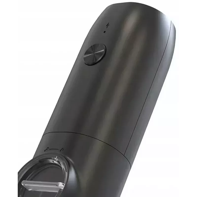 PROMIS MP35X2 elektrinis druskos ir pipirų malūnėlių rinkinys su stovu, nerūdijantis plienas/sidabras, 2x 220 mm, keraminis malimo mechanizmas, baterijomis maitinamas, LED šviesa
