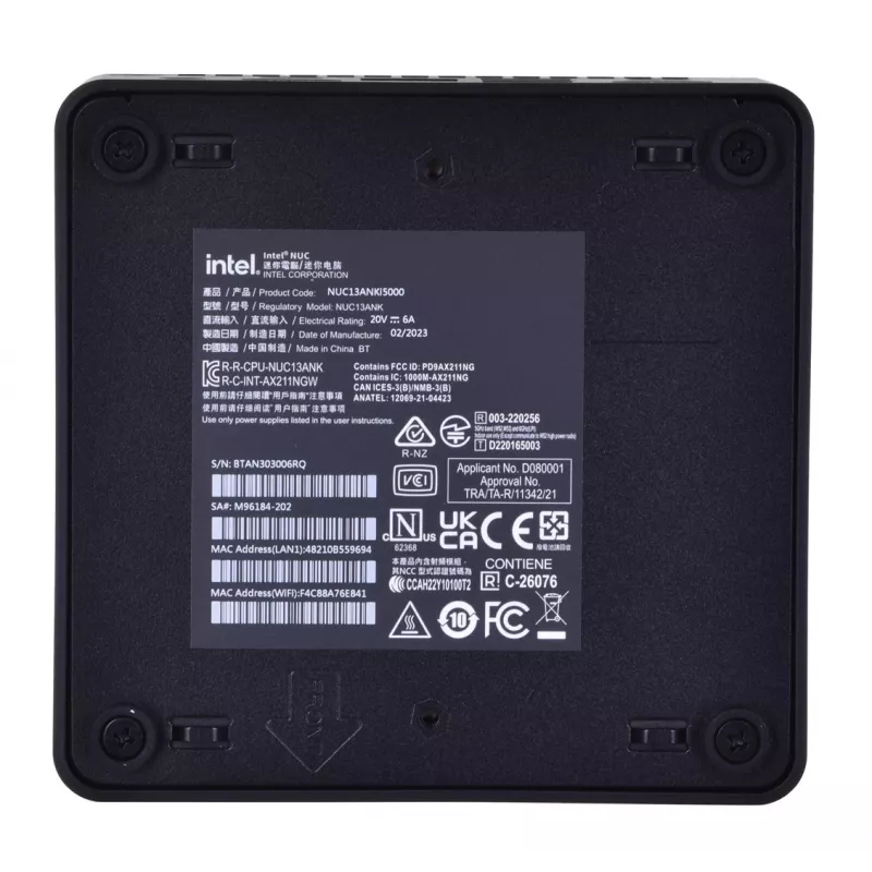 Kompiuteris Actina 5901443205395 Intel Core i3-8100 8GB DDR4 1TB HDD Windows 10 Pro Mini Tower Juodas
